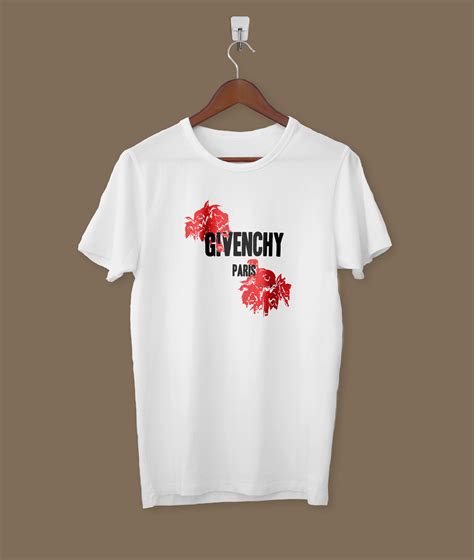 givenchy paris rose tee|givenchy t shirt with holes.